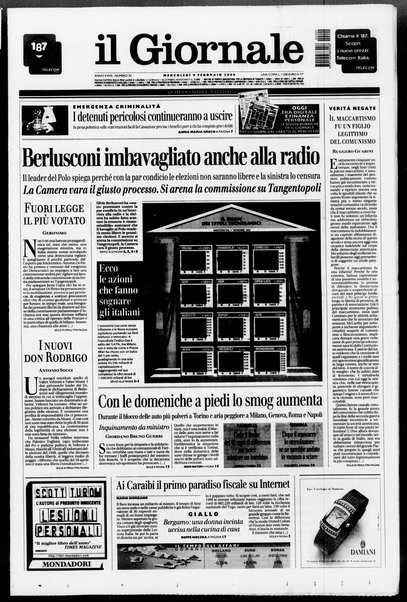 Il giornale : quotidiano del mattino